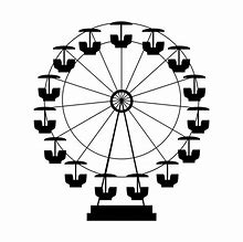 Image result for Silhoeutte of Ferris Wheel