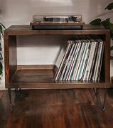 Image result for Vintage Wooden Record Player Stand