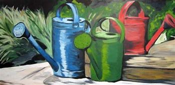 Image result for Vintage Watering Can Art