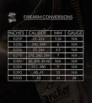 Image result for Caliber Conversion Chart
