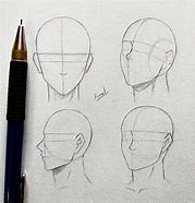 Image result for Anime Male Head Anatomy