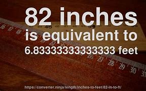Image result for 82 in Inches