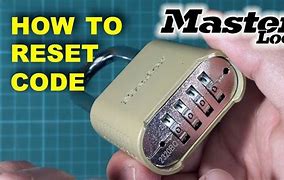 Image result for Master Lock ID Code