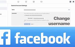 Image result for How to Change Facebook Username