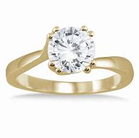 Image result for 1 Carat Diamond Ring Yellow Gold