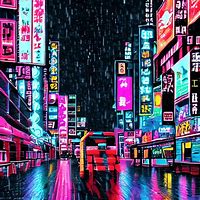 Image result for Neon Pixel Art