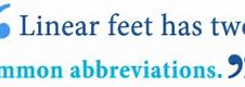 Image result for 10 Linear Feet