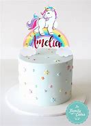 Image result for Rainbow Unicorn Cake Topper