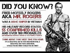 Image result for Mr. Rogers Marine Sniper
