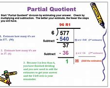 Image result for Partial Quotients Tutorial
