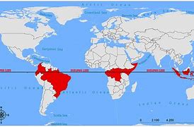 Image result for United States Map with Equator