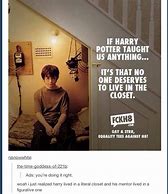 Image result for Harry Potter Closet Meme