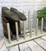 Image result for wood boots hanger