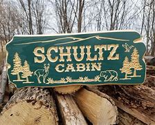 Image result for Personalized Cabin Signs