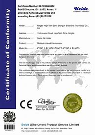 Image result for Sharp Electronics RoHS Certificates