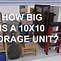 Image result for Inside of a 10X10 Storage Unit