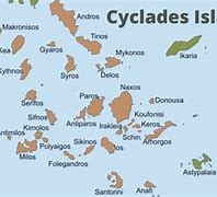 Image result for Map of Cyclades