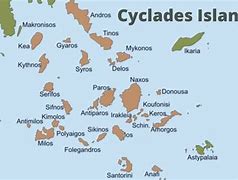 Image result for Kyklades Map