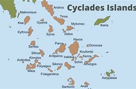 Image result for Cyclades Map Saliagos