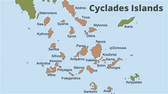Image result for Cyclades Sheet Map