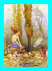 Image result for Vintage Fairy Tales Mermaid