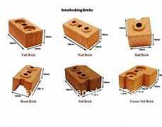 Image result for Interlocking Concrete Block Sizes