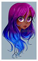 Image result for Cute Human Girl Drawing Galaxy