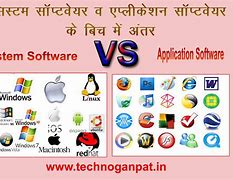 Image result for System Software and Application Software Difference 100 Points