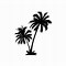 Image result for Black Palm Tree Silhouette