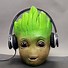 Image result for Baby Groot with Headphones