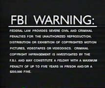 Image result for Homemade FBI Warning Screen