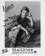 Image result for Richard Dean Anderson MacGyver Autograph