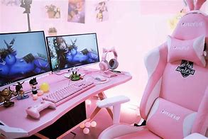 Image result for Computer Set Up for Girl Gaming