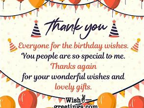 Image result for Thank You for My Birthday Wishes Pics