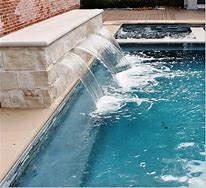 Image result for Swimming Pool Waterfall Designs