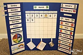 Image result for Calendar Board for Kids