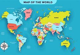 Image result for Kids World Map with Countries