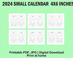 Image result for 4X6 Printable Calendar Templates
