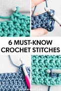 Image result for Basic Crochet Stitches for Beginners