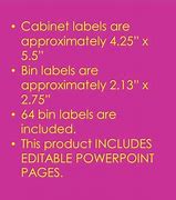 Image result for Cabinet Labels