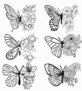 Image result for Butterfly Tattoo Artwork Vector