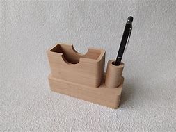 Image result for Desk Wooden Business Sticky Note Holder