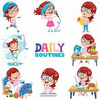 Image result for Daily Routines Activities in Cartoon Pictures