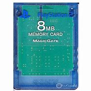 Image result for PlayStation 2 Memory Card Blue