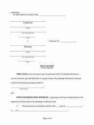 Image result for Virginia Divorce Affidavit Form