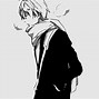 Image result for Anime Boy Black and White