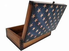 Image result for Us Wooden Flag Box