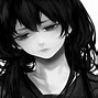 Image result for Black and White Sad Anime Girl Alone