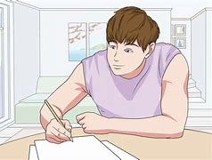 Image result for A Cartoonized Photo of a Person Drawing Something