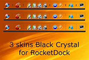 Image result for RocketDock Black Skin